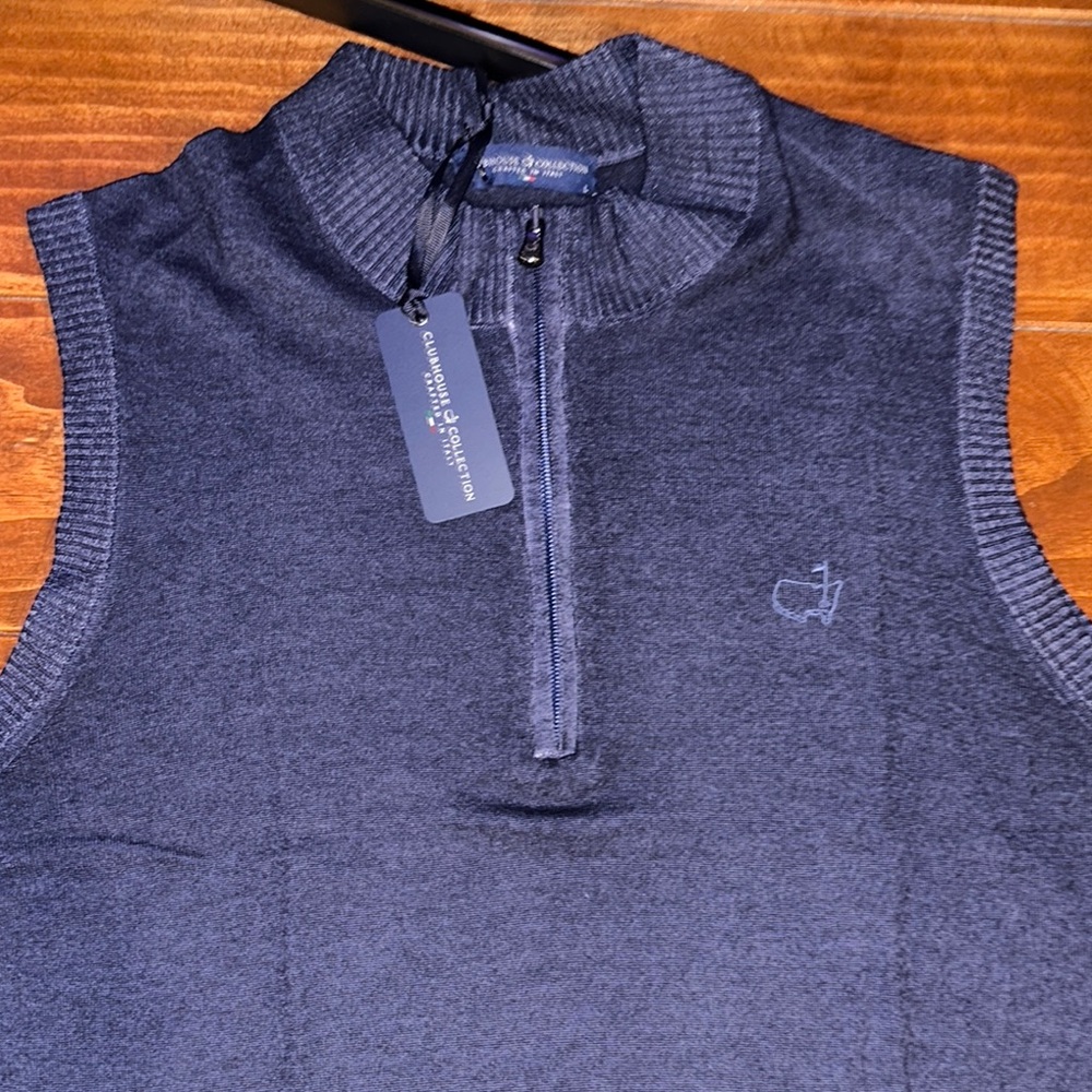 Augusta National Masters Clubhouse Collection Blue Sweater Vest